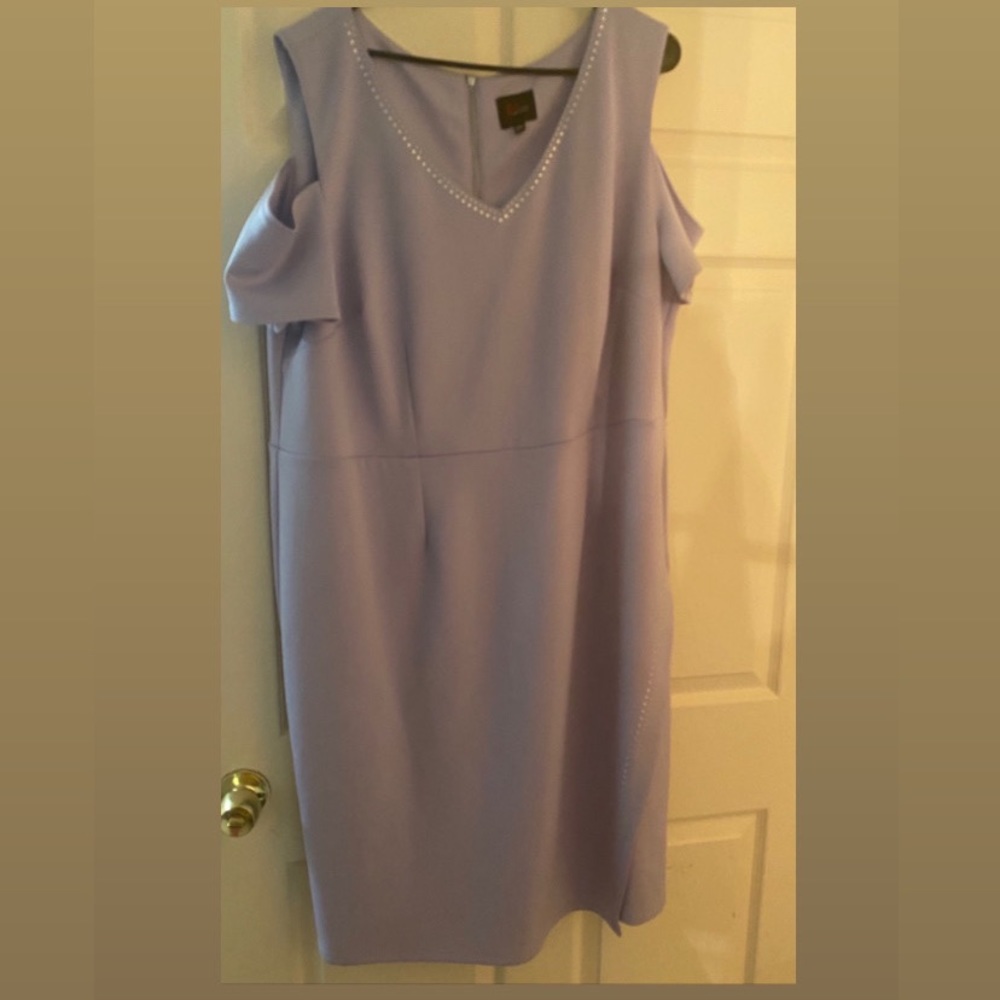 Lavender knee length dress